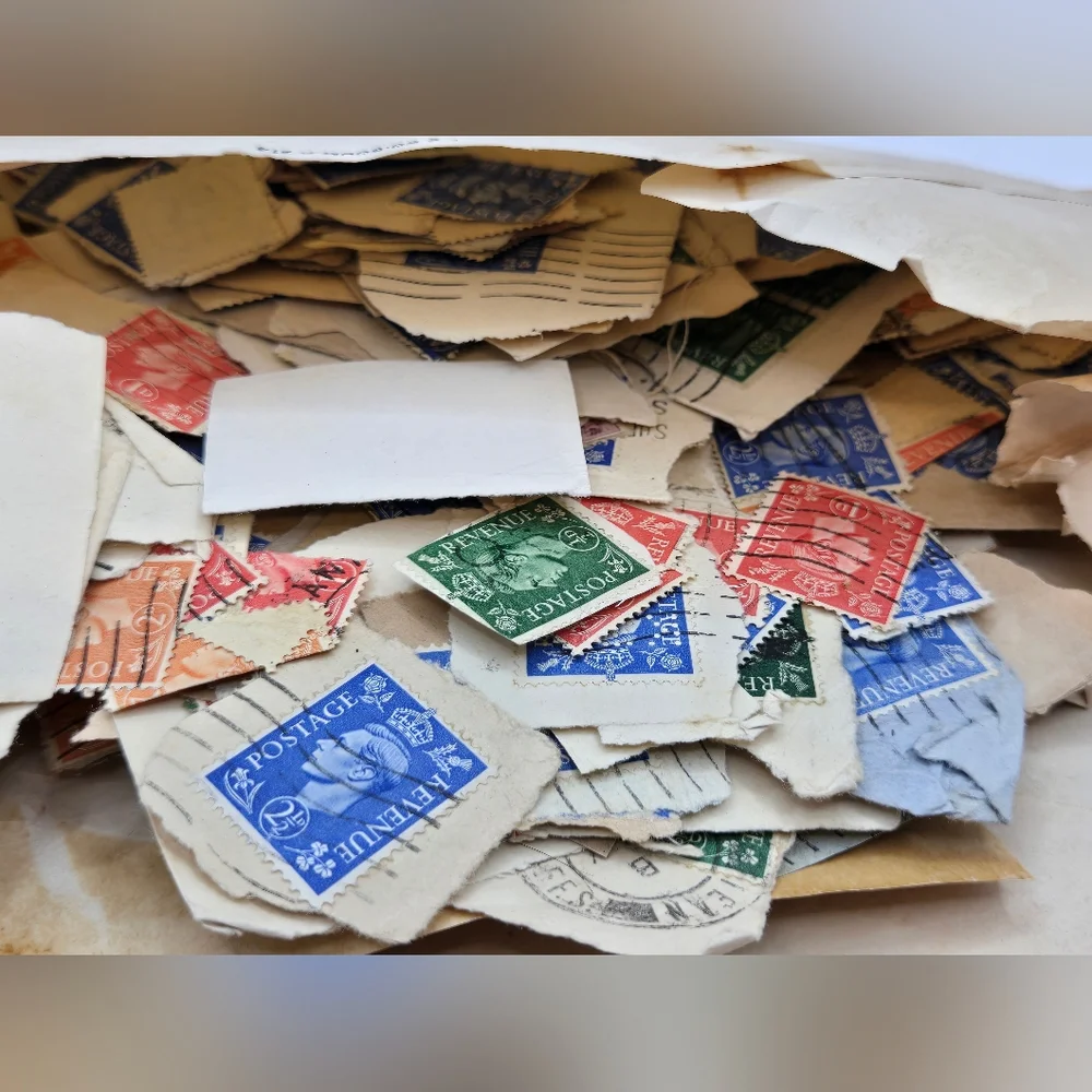 HUGE Lot Of Vintage Stamps‎ Mid Century Both Used And Unused